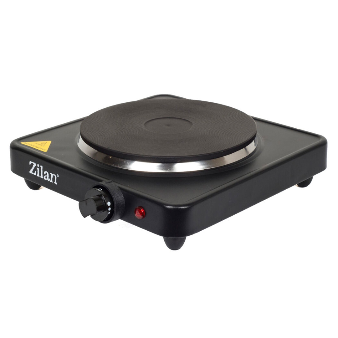 Zilan Μονή ηλεκτρική εστία εμαγιέ σε μαύρο χρώμα 18.5cm ZLN2174